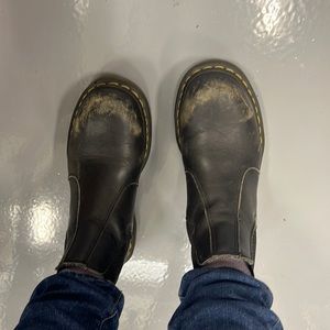 Steel Toe Dr Martens Slip On Chelsea Boots